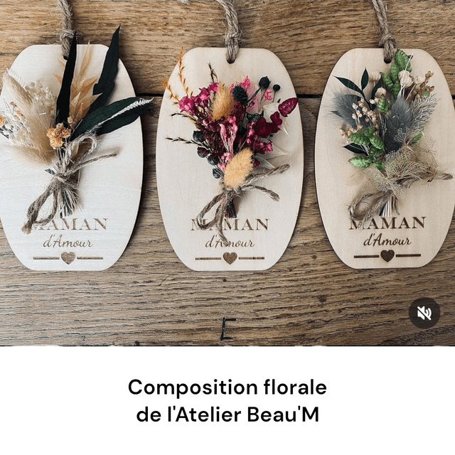 Plaque pour petit bouquet (lot de 4)