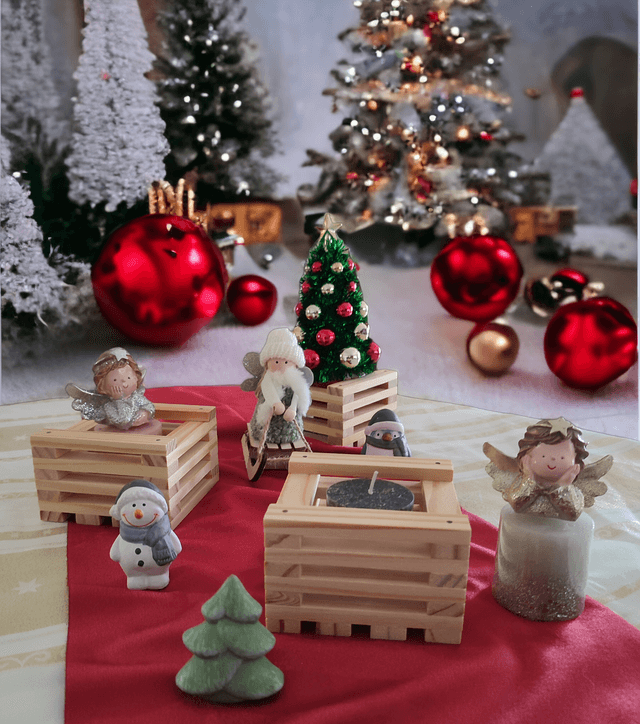 Bac en bois (lot de 2)
