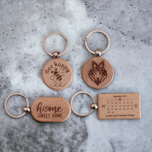 Porte clés en bois